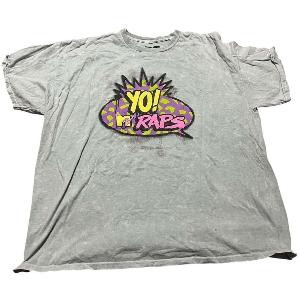 Yo! MTV Raps Graphic T-Shirt Size XXL Throwback Music Hip Hop Nostalgia Y2K